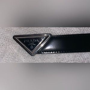 Prada belt 40 inches in length total.